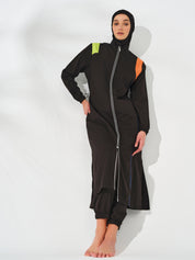 Neon Edge Abaya Parachute