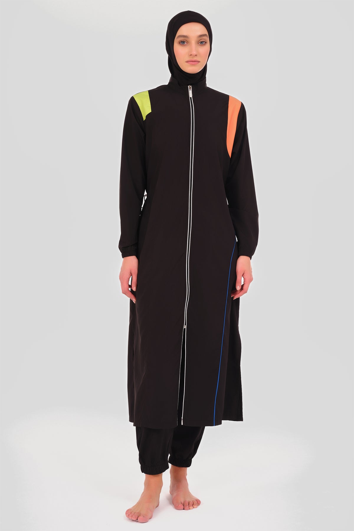Neon Edge Abaya Parachute