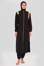 Neon Edge Abaya Parachute