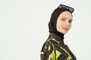 Lime Noir Abaya