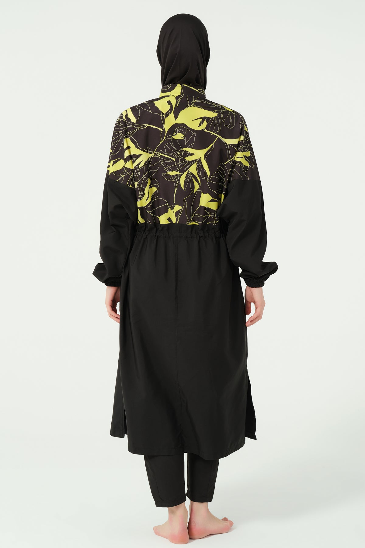 Lime Noir Abaya