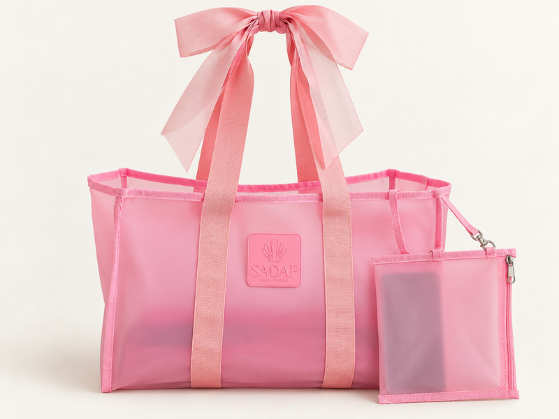 sadaf jelly tote-pink