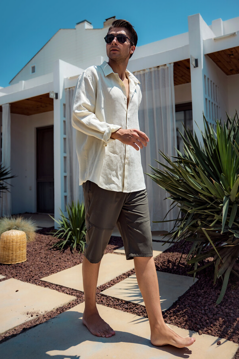 Olive Coast Men's Swim Shorts
