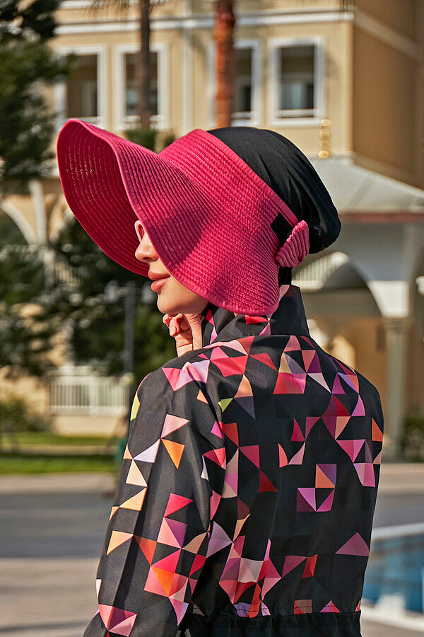 Umbrella hat-Fushia