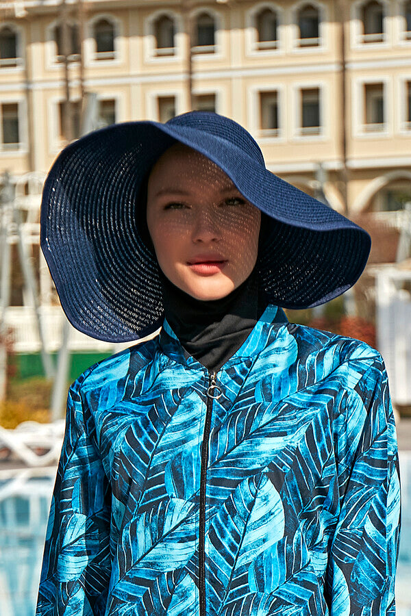 umbrella Beach hat-Blue