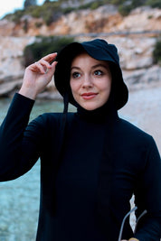 Tied Bucket Hat Black
