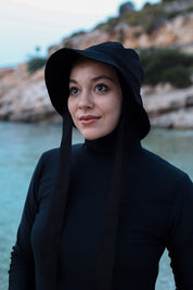 Tied Bucket Hat Black