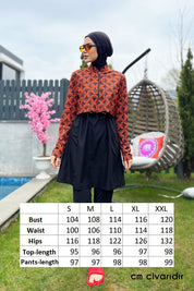 Coral Flame parachute top