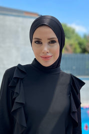 حجاب كامل باللون الأسود