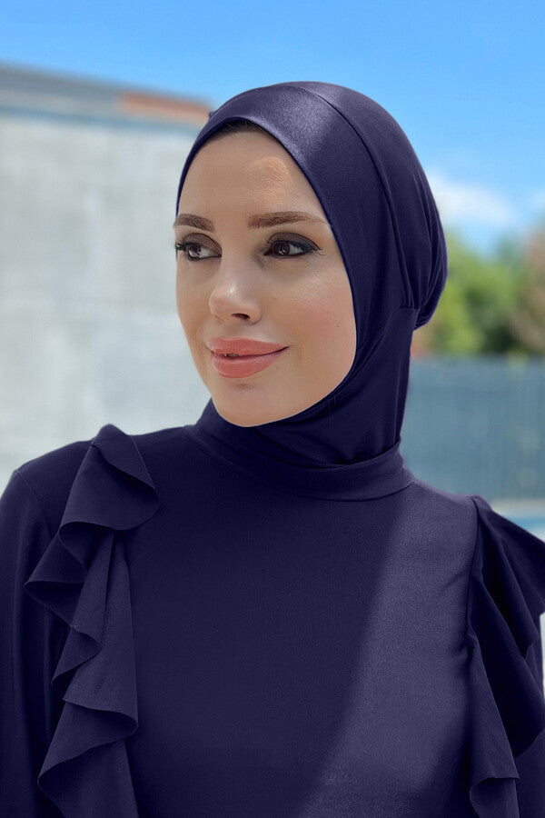 Navy Blue Full Hijab