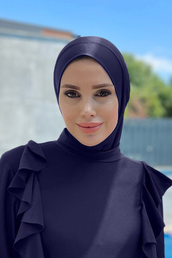 Navy Blue Full Hijab